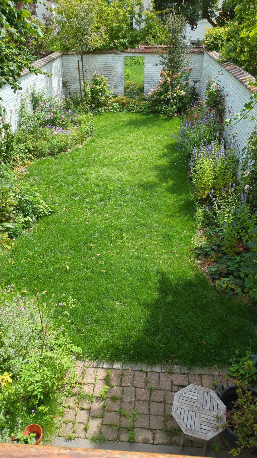 Jardin après